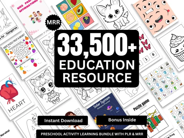33,500+ Educational Kids Resources Bundle, Kids Learning Bundle